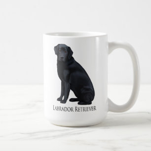 Zwart labrador Retriever Portret Koffiemok