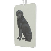 Zwart labrador Retriever Portret Luchtverfrisser (Links)
