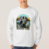 Zwart Labrador Retriever  Tekst T-shirt (Voorkant)