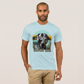 Zwart Labrador Retriever  Tekst T-shirt (Voorkant volledig)
