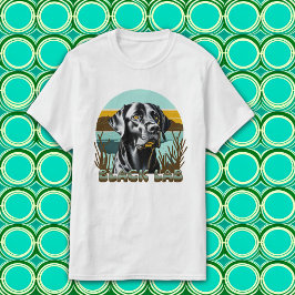 Zwart Labrador Retriever  Tekst T-shirt