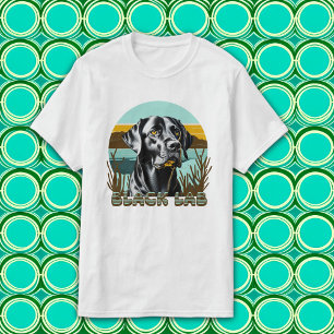 Zwart Labrador Retriever  Tekst T-shirt