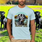 Zwart Labrador Retriever Tekst T-shirt