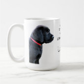 Zwart labrador vader - vaders dag - hond vader koffiemok (Links)