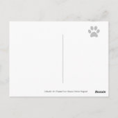 Zwart labrador vriendelijk dank u Briefkaart (Achterkant)