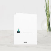 Zwart labrador vrolijk kerstfeest schattige hond p feestdagen kaart (Achterkant)