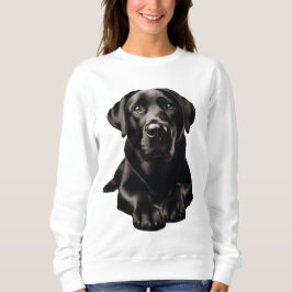 Zwart Labrador Vrouwen Sweatshirt