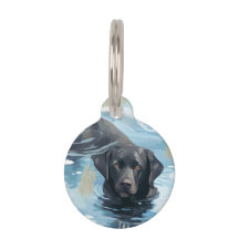 Zwart Labrador Zwem Patroon