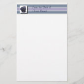 Zwart labradore Briefpapier - Van het bureau van . (Voorkant)