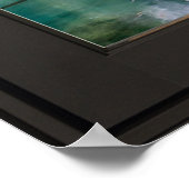 Zwart lageenhok; illusie raam poster (Hoek)