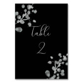 Zwart lak bruiloft kaart (Achterkant)