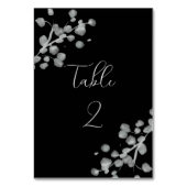 Zwart lak bruiloft kaart (Voorkant)