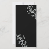 Zwart lak bruiloft programma (Achterkant)