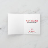 Zwart lak Kerst-wit - Labrador Puppy Cute Dog Feestdagen Kaart (Binnen)