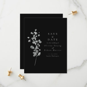 Zwart lak Sla de datum op Save The Date
