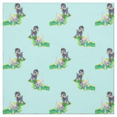 zwart lampzwart wit lampje stof (Swatch)