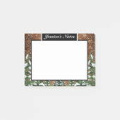 Zwart land Sneeuwig hout en bos dennenboom op maat Post-it® Notes (Voorkant)