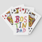 Zwart land van Bostin Pap Pokerkaarten (Achterkant)