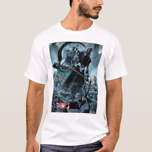Zwart landoppervlak t-shirt (Voorkant)