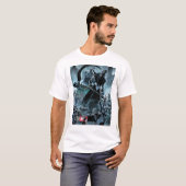 Zwart landoppervlak t-shirt (Voorkant volledig)