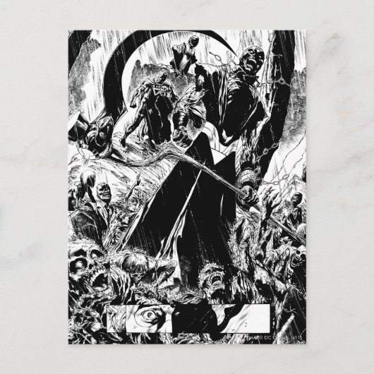 Zwart lanternenpaneel - zwart en wit briefkaart (Voorkant)