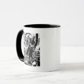 Zwart lanternenpaneel - zwart en wit mok (Voorkant links)