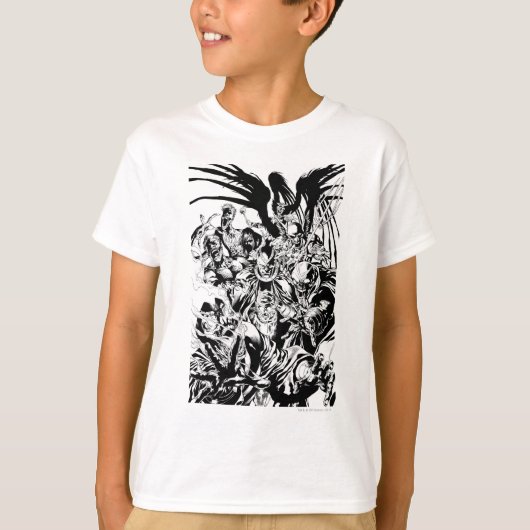 Zwart lanthistercorps - zwart en wit t-shirt (Voorkant)