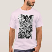 Zwart lanthistercorps - zwart en wit t-shirt (Voorkant)