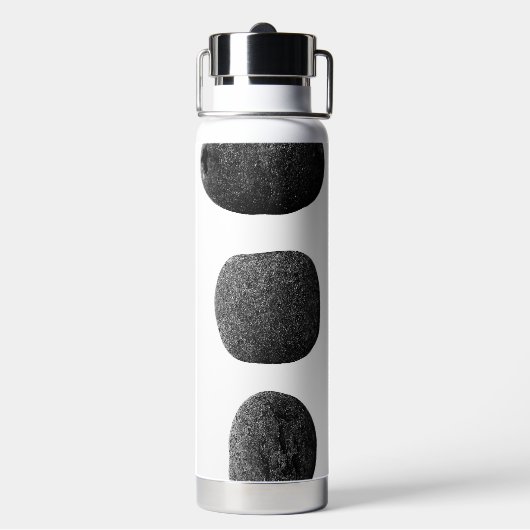 Zwart Lava Verticaal spelen Waterfles (Achterkant)