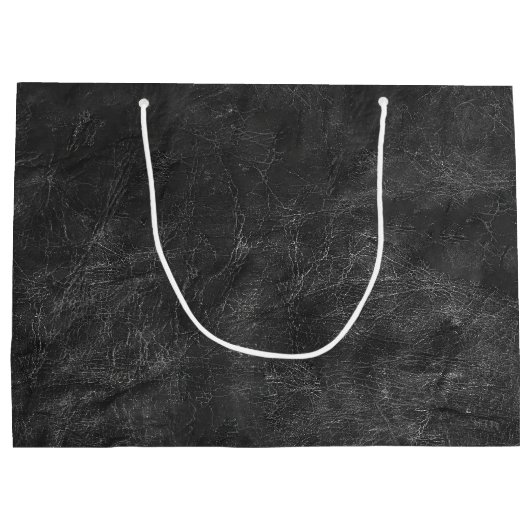 Zwart leder Abstract Groot Cadeauzakje (Achterkant)