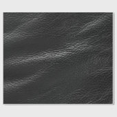 Zwart leder cadeaupapier (Vlak)