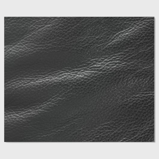 Zwart leder cadeaupapier (Vlak)