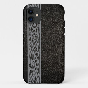 Zwart leder iPhone 11 hoesje