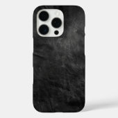 Zwart leder Case-Mate iPhone case (Achterkant)