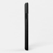 Zwart leder Case-Mate iPhone case (Achterkant/rechts)