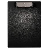 zwart leder klembord (Voorkant)