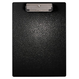 zwart leder klembord
