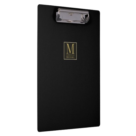 Zwart leder klembord (Rechts)