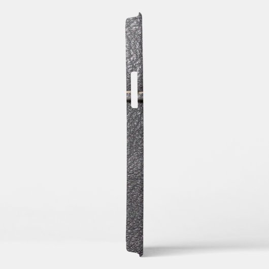 Zwart leder met witte rok Case-Mate iPhone case (Achterkant / Rechts)