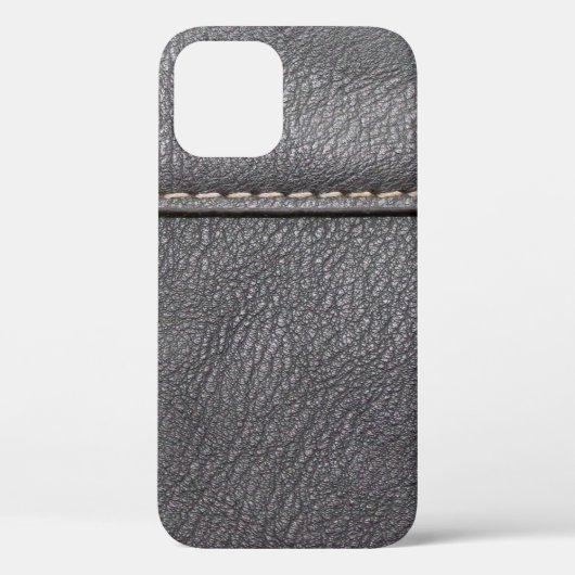 Zwart leder met witte rok Case-Mate iPhone case (Achterkant)