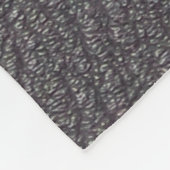 Zwart leder met witte rok fleece deken (Hoek)