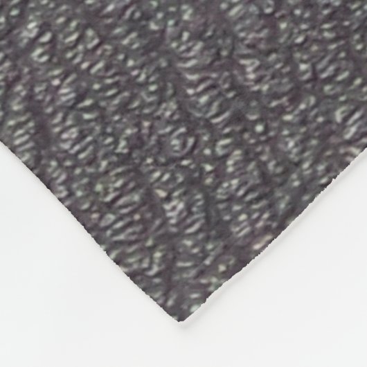 Zwart leder met witte rok fleece deken (Hoek)