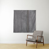Zwart leder met witte rok wandkleed (In Situ (horizontaal))