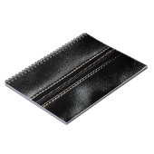 Zwart leder met Zipper Notitieboek (Linkerzijde)