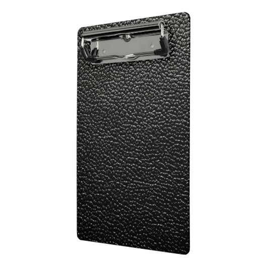 Zwart leder mini klembord (Angled2)