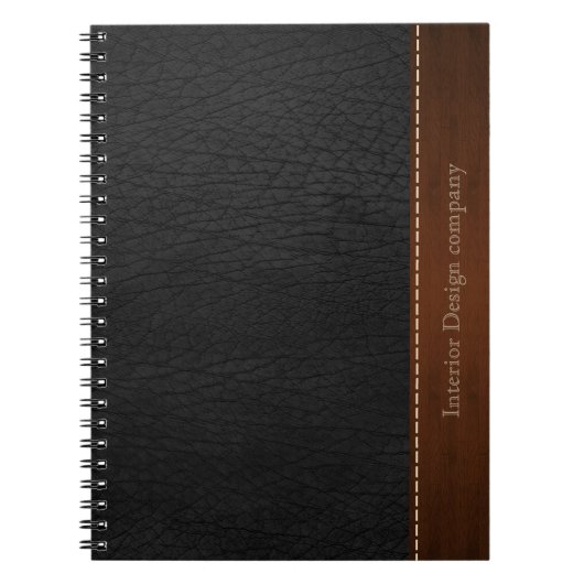 Zwart leder notitieboek (Voorkant)