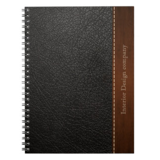 Zwart leder notitieboek