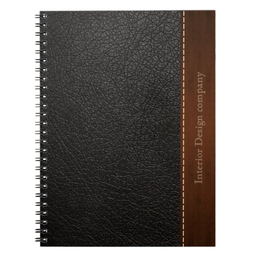 Zwart leder notitieboek (Voorkant)