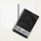 Zwart leder notitieboek (Binnen)
