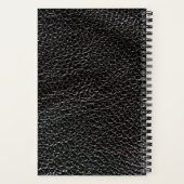 Zwart leder notitieboek (Achterkant)